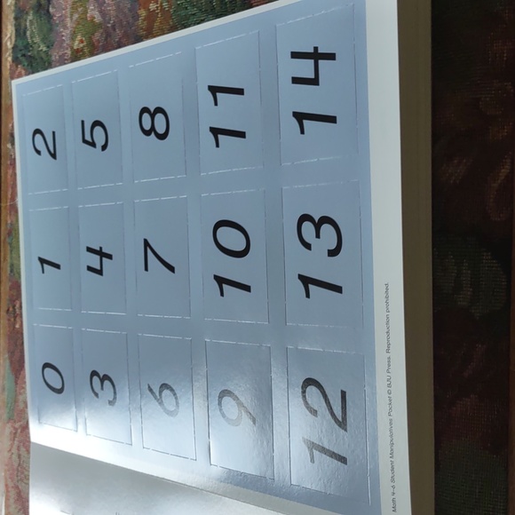 BJU Student Manipulatives Packet, Math 4-6 - Picture 2 of 3